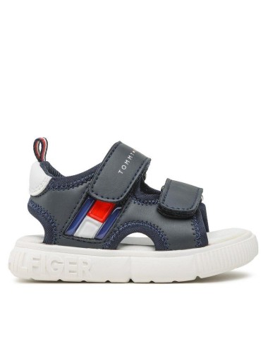 Sandali velcro con logo TOMMY HILFIGER T1B2-32900-1355 | My Brand Italia