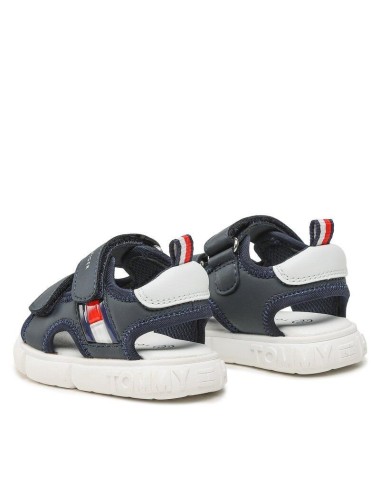 Sandali velcro con logo TOMMY HILFIGER T1B2-32900-1355 | My Brand Italia