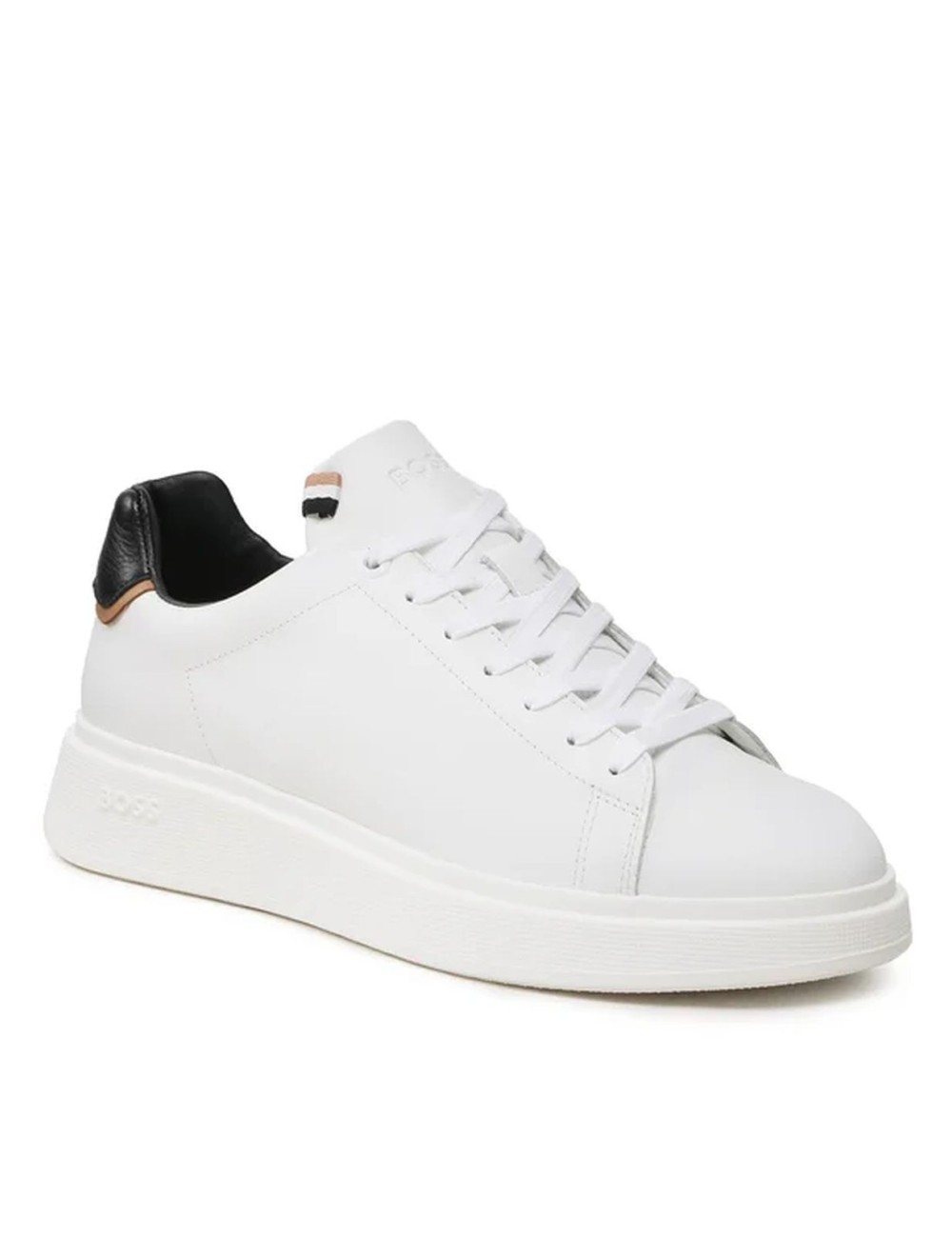 Sneakers in pelle con stringhe 50497880 Boss Black