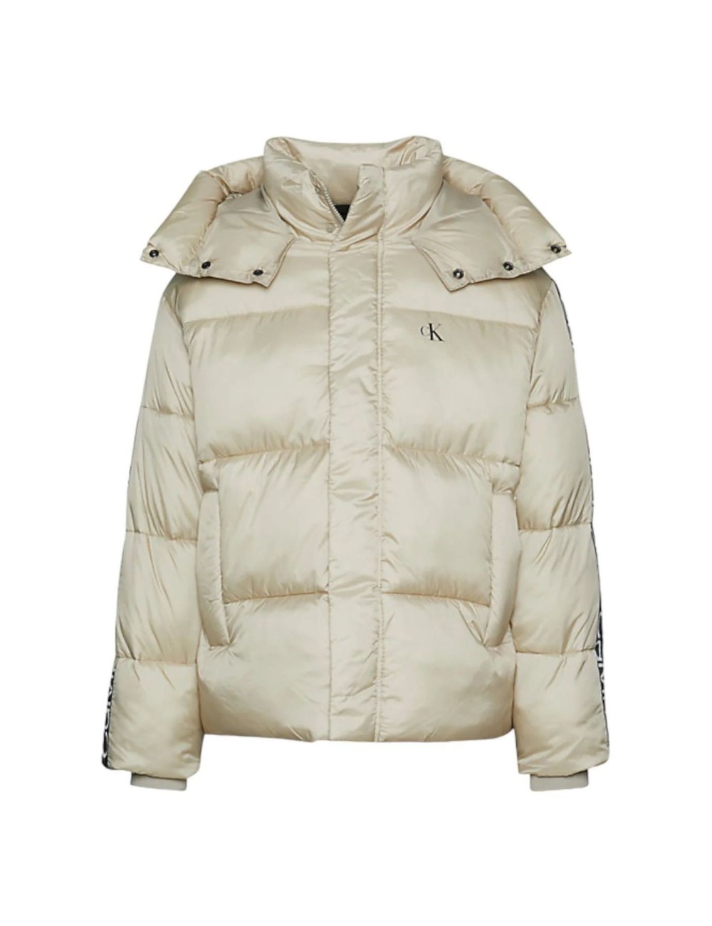 Calvin klein jeans monogram tape puffer on sale