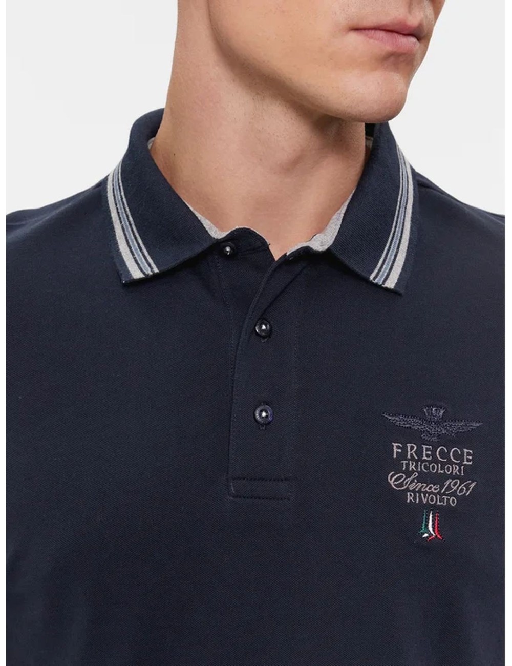 Polo Frecce Tricolori in piqué Aeronautica Militare 232PO1717P191 | My Brand Italia