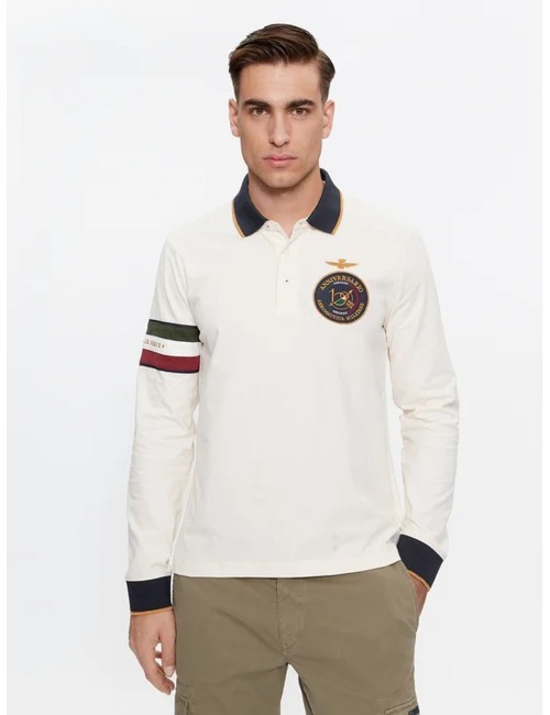 Polo 100 anni in jersey con tricolore 232PO1722J558 Aeronautica Militare