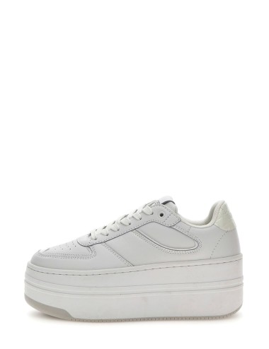 Sneakers in pelle con plateau Lulli FLJLLILEA12 Guess