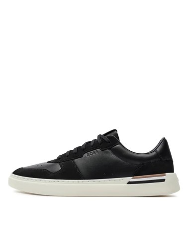 Sneakers in pelle e camoscio 50517303 Boss Black