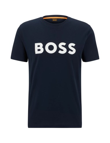 T-shirt uomo con maxi logo 50481923 Boss Orange