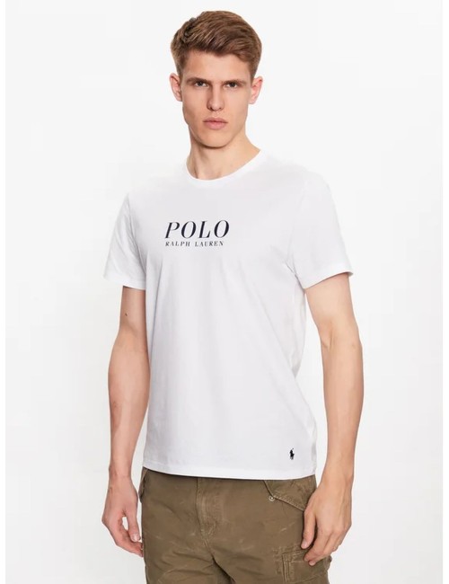 T-shirt girocollo uomo con logo in cotone 714899613005 Polo Ralph Lauren