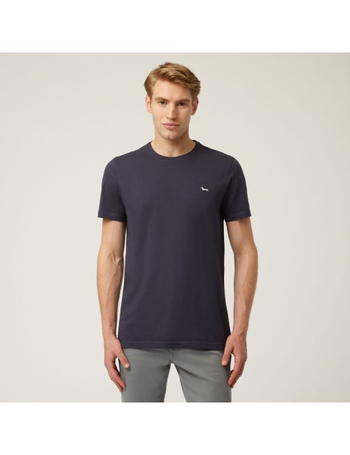 T-shirt uomo in cotone con logo bassotto IN1001N21055 Harmont&Blaine