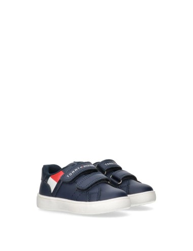 Sneakers con velcro e bandierina Tommy Hilfiger T1B9-33327-1355 | My Brand Italia