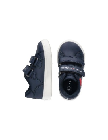 Sneakers con velcro e bandierina Tommy Hilfiger T1B9-33327-1355 | My Brand Italia