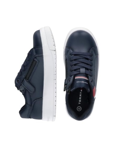 Sneakers in similpelle zip e velcro Tommy Hilfiger T3X9-33356-1355 | My Brand Italia