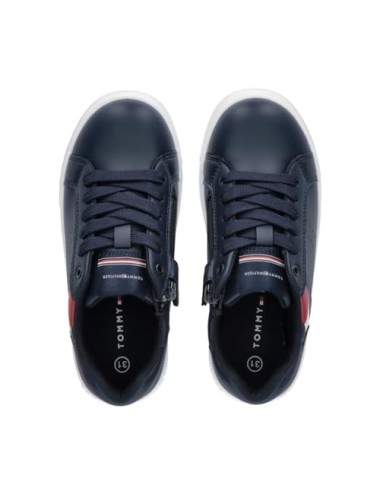 Sneakers in similpelle zip e velcro Tommy Hilfiger T3X9-33356-1355 | My Brand Italia