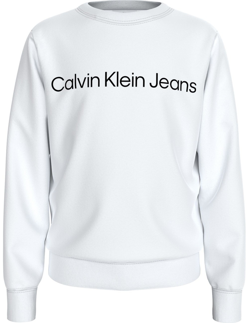 Felpa bambino girocollo con logo IU0IU00581 Calvin Klein