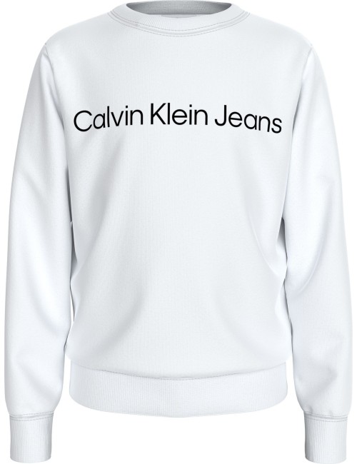 Felpa girocollo con logo Calvin Klein IU0IU00581 | My Brand Italia