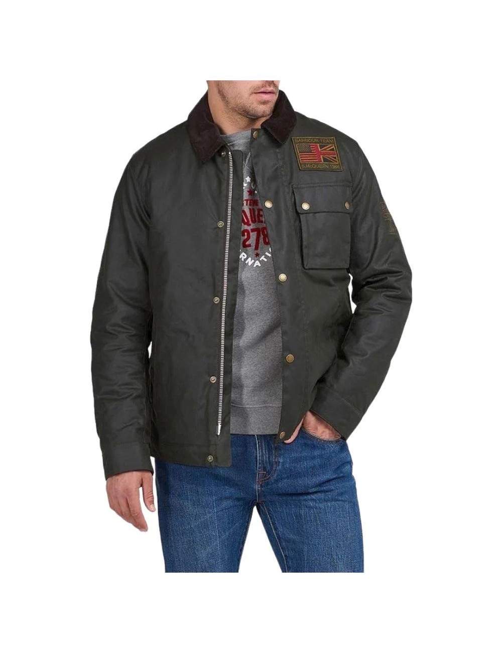 Giacca da lavoro cerata Barbour MWX1853 | My Brand Italia