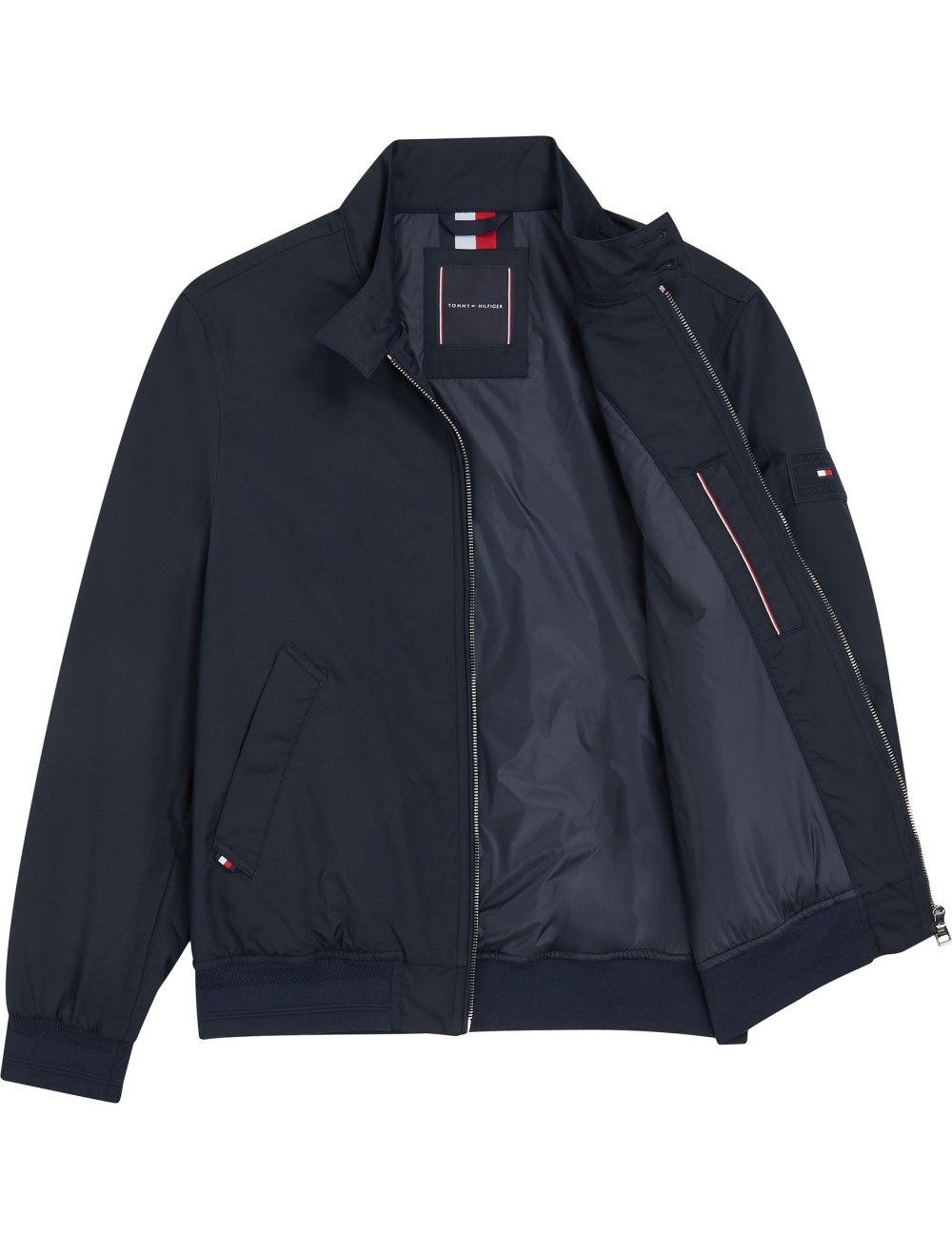 Giubbotto leggero uomo con zip e logo MW0MW35670 Tommy Hilfiger