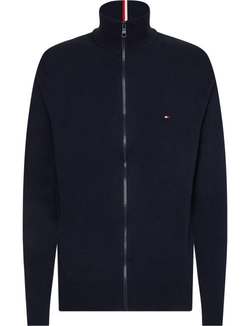 Maglione con zip e logo Tommy Hilfiger MW0MW22747 | My Brand Italia