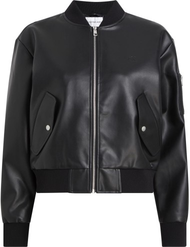 Giubbotto donna bomber in ecopelle J20J223546 Calvin Klein