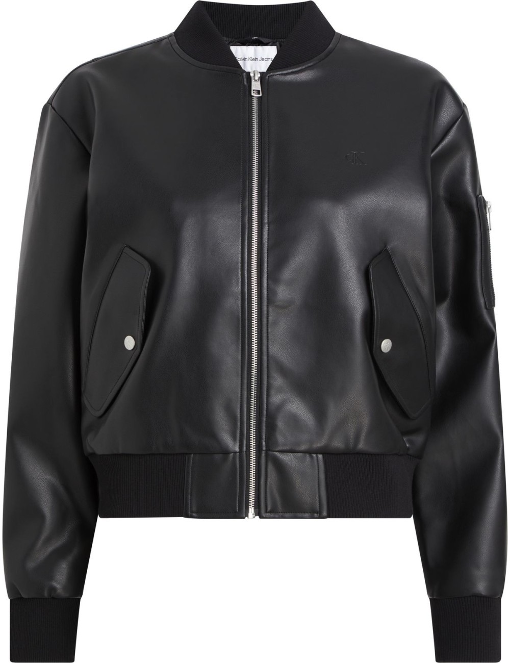 Giubbotto donna bomber in ecopelle J20J223546 Calvin Klein