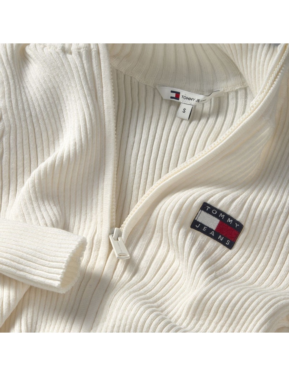 Cardigan a coste con logo Tommy Hilfiger DW0DW17243 | My Brand Italia