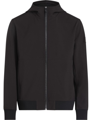 Giacca uomo in softshell con zip e cappuccio K10K113468 Calvin Klein