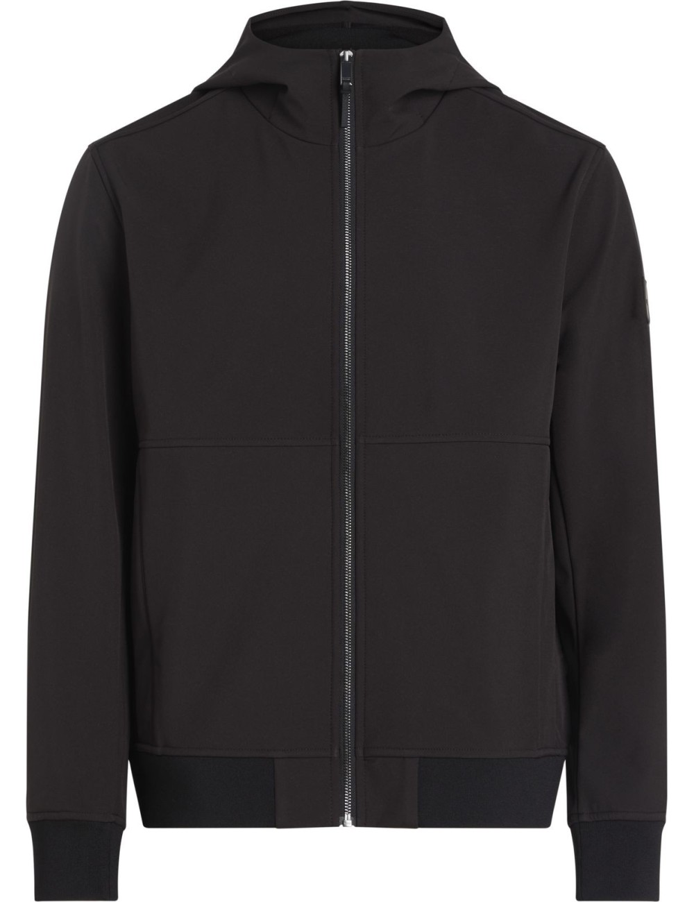 Giacca uomo in softshell con zip e cappuccio K10K113468 Calvin Klein