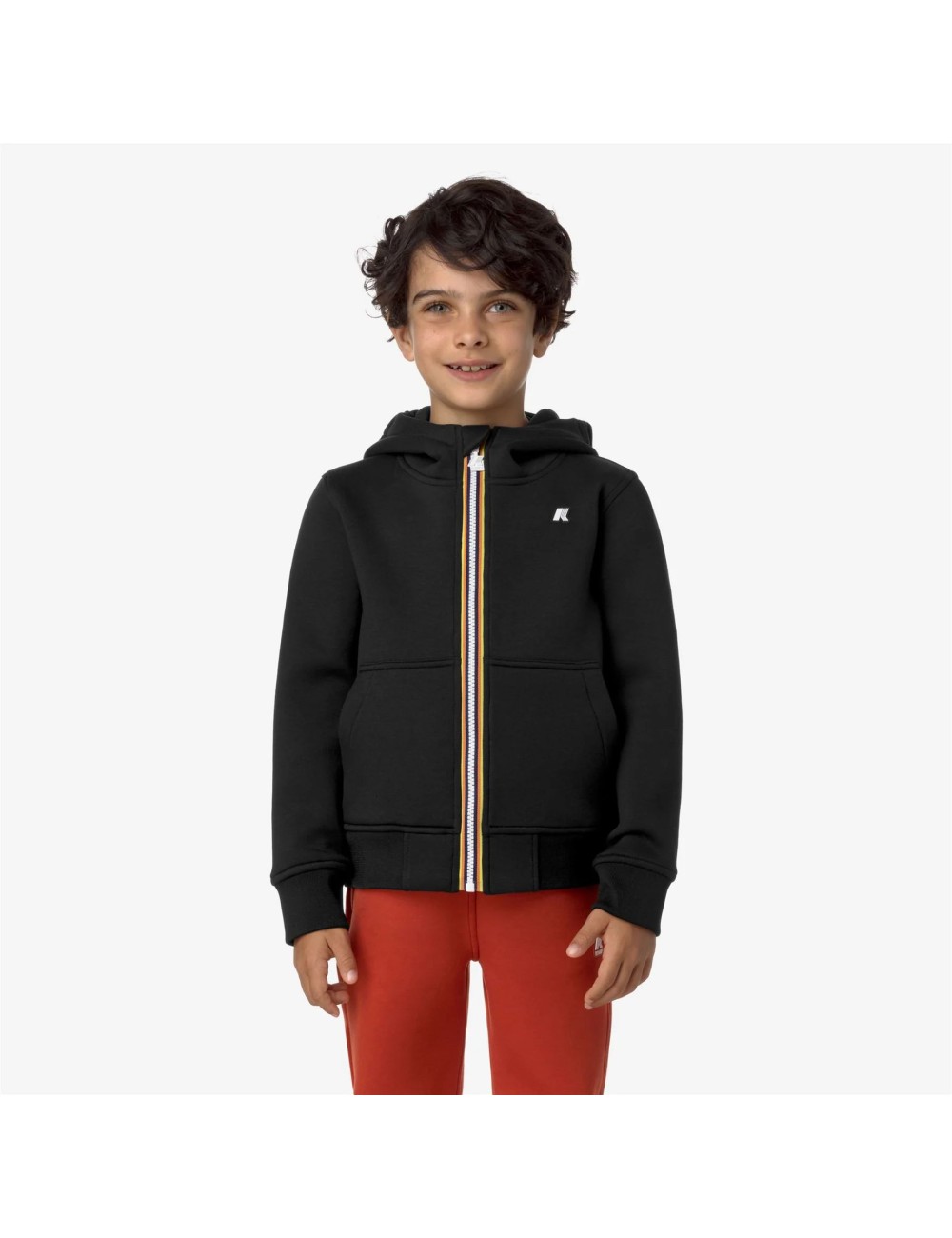 Felpa bambino in tessuto tecnico con cappuccio Berenger K2124RW K-Way