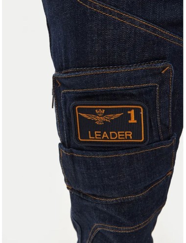 Pantalone Uomo Anti-G in denim Aeronautica Militare