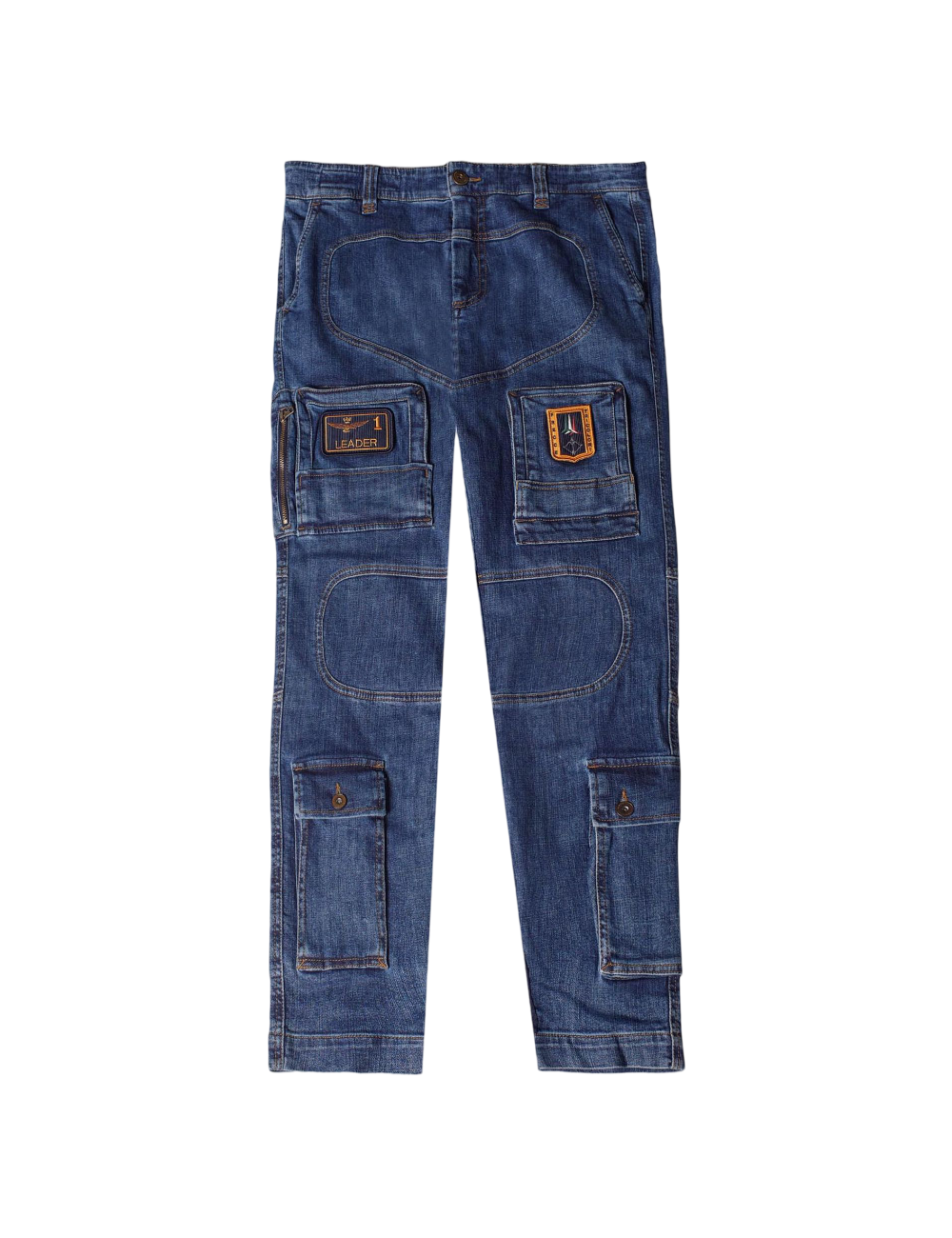 Pantalone Uomo Anti-G in denim stretch 242PA939CT3237 Aeronautica Militare