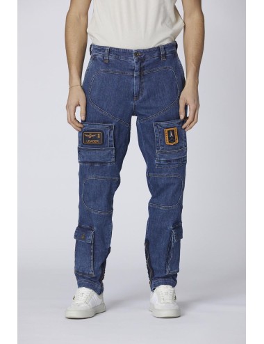 Pantalone Uomo Anti-G in denim Aeronautica Militare