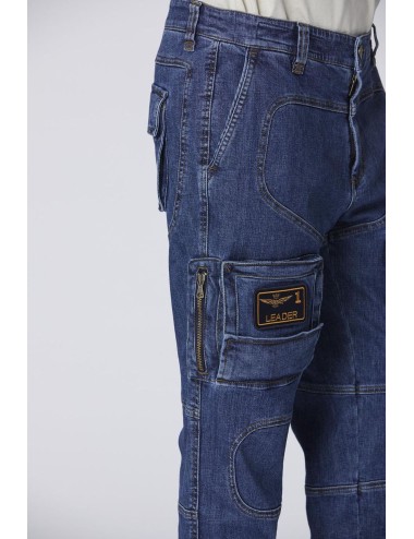 Pantalone Uomo Anti-G in denim Aeronautica Militare