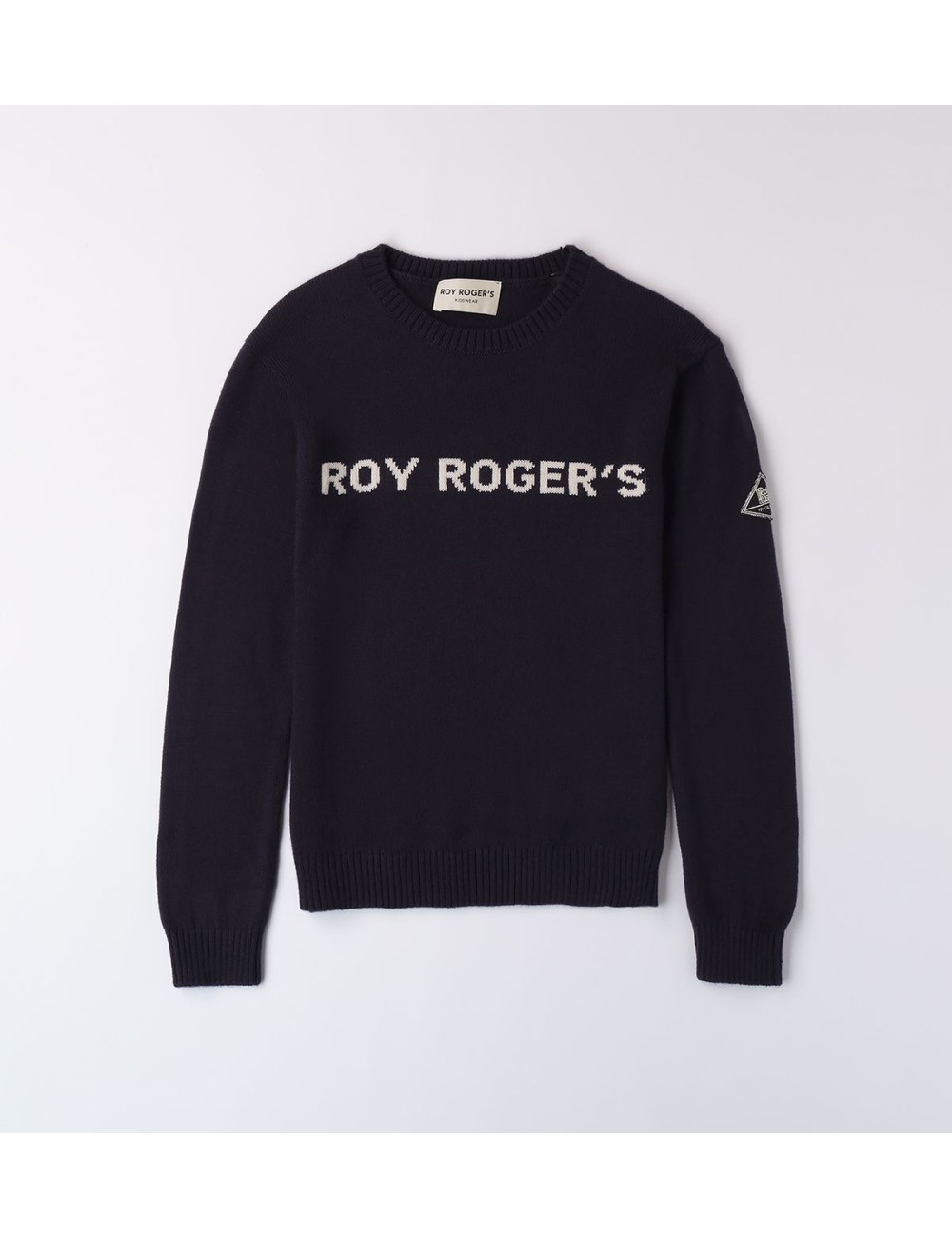 Maglione bambino girocollo con logo frontale RA103 Roy Roger's