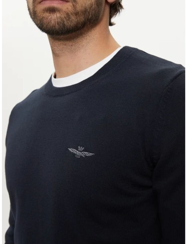 Maglione uomo girocollo Aquila Turrita 242MA1502L506 Aeronautica Militare