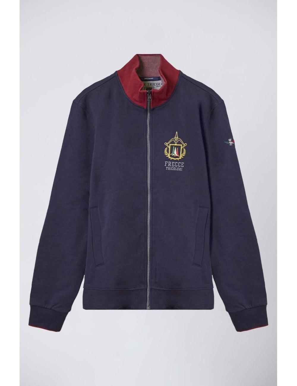 Felpa uomo con zip 242FE1937F418 Aeronautica Militare