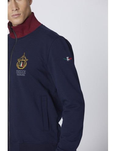 Felpa uomo con zip 242FE1937F418 Aeronautica Militare