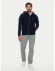 Felpa uomo con zip e cappuccio 242AM1369L529 Aeronautica Militare