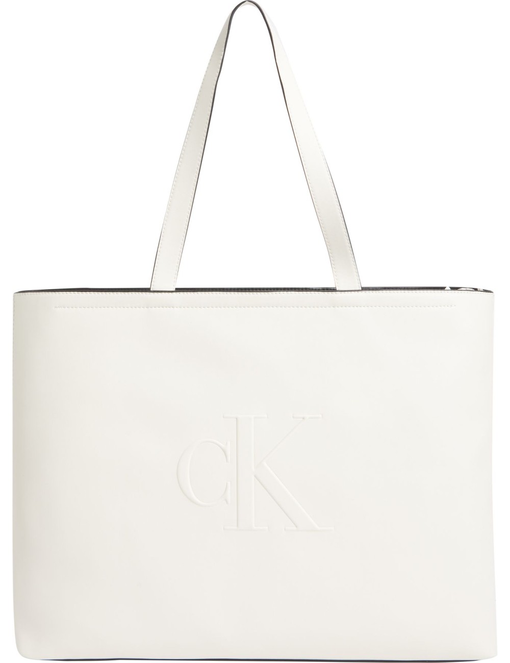 Borsa shopper con logo in rilievo K60K612724 Calvin Klein