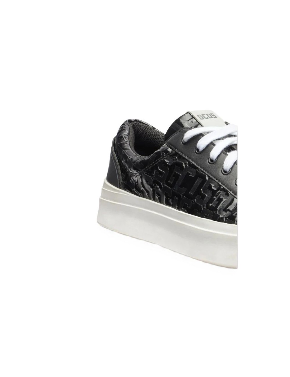 Sneakers in pelle con logo a contrasto A2CU4200AC8 GCDS