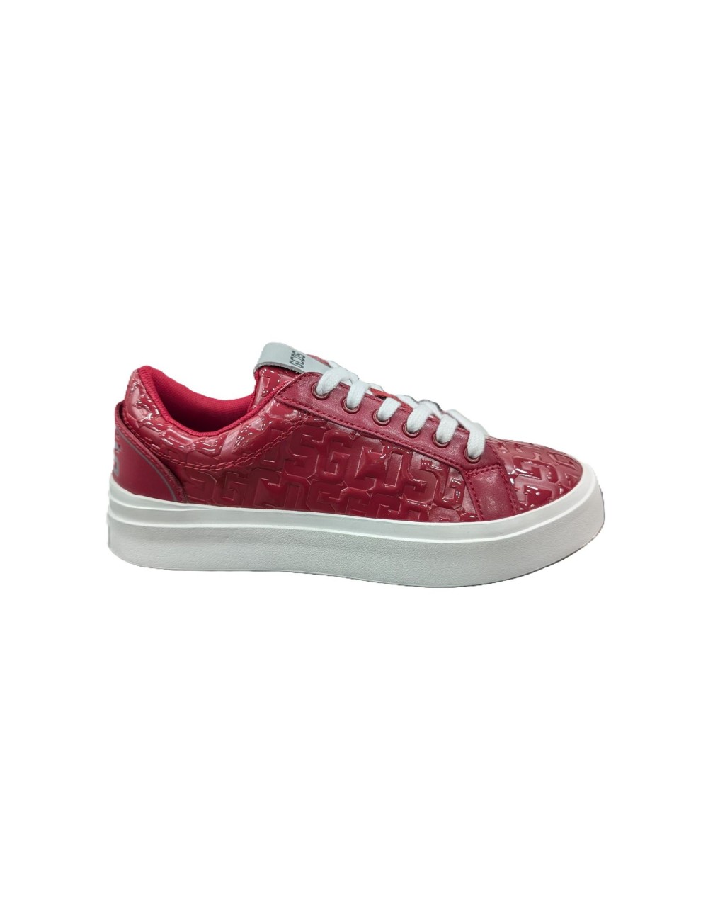 Sneakers in pelle con logo a contrasto A2CU4200AC8 GCDS