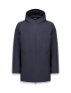 Giubbotto lungo uomo in softshell con cappuccio fisso Herdo 224CPMC31489 P0125D Ciesse Piumini