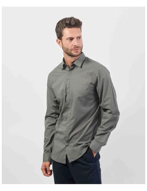 Camicia uomo slim fit popeline di cotone 6DZC25ZNEAZ A|X Armani Exchange