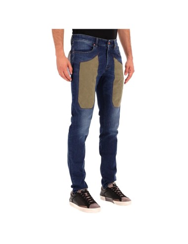 Jeans Uomo slim 5 tasche con toppa John AI24JUPPA077JOHN002 Jeckerson