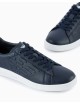 Sneakers uomo basse in pelle con logo a rilievo X8X001XCC51 EA7 Emporio Armani