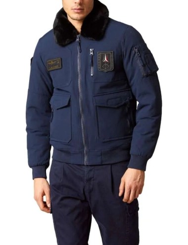 Giubbotto Pilot uomo con collo removibile 242AB2106CT3151 Aeronautica Militare