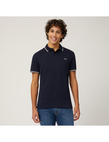 Polo uomo in cotone con dettagli a contrasto LN1010N21054 Harmont&Blaine