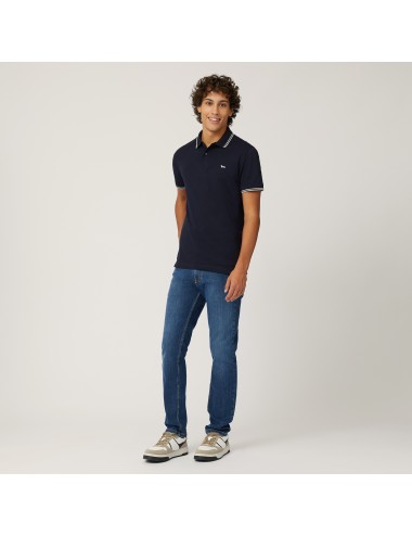 Polo uomo in cotone con dettagli a contrasto LN1010N21054 Harmont&Blaine