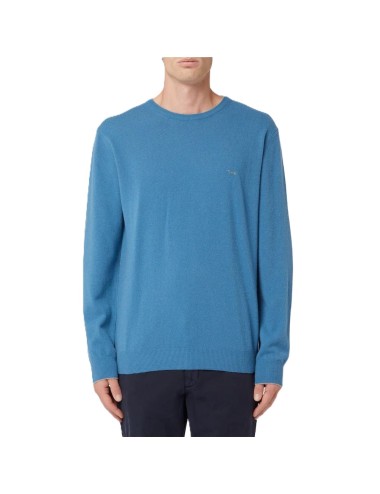 Pullover uomo girocollo in lana con dettagli rigati HRM007030187 Harmont&Blaine