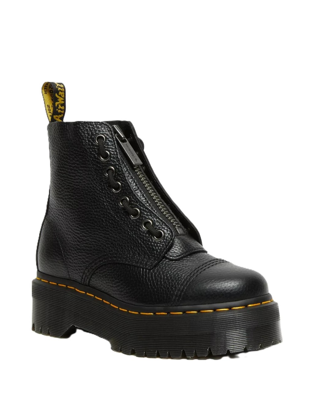 Anfibi Donna platform in nappa lavorata Sinclair Milled Nappa 22564001 Dr.Martens