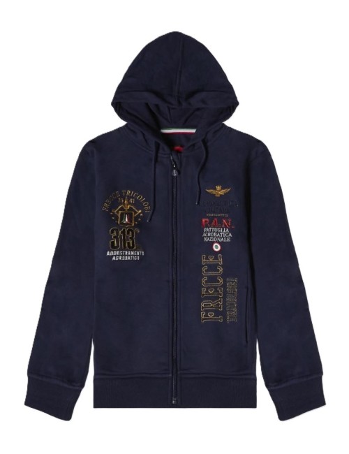 Felpa bambino con zip Frecce Tricolori 242FE0013A Aeronautica Militare