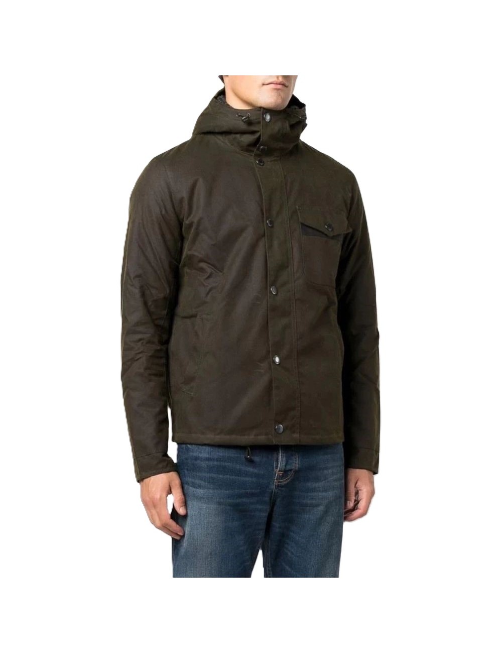 Giacca uomo cerata con cappuccio MWX1372 Barbour