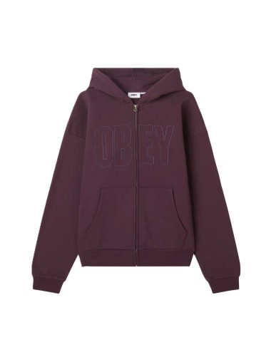 Felpa zip uomo con cappuccio Digable 112460025 Obey